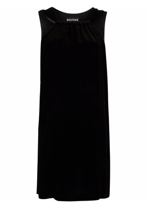 Boutique Moschino sleeveless shift mini dress - Black