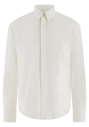 Ferragamo monogramed cotton shirt - White