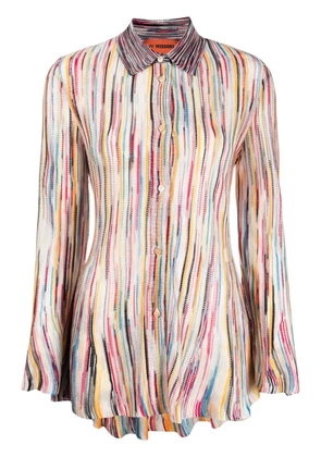 Missoni striped long-sleeve shirt - Pink