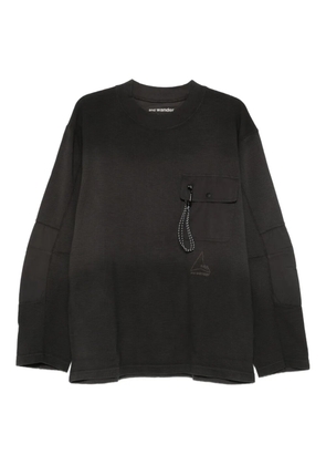 ROA x Andwander long sleeves sweatshirt - Black
