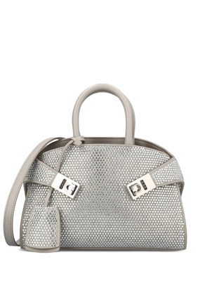 Ferragamo crystal hug bag - Grey
