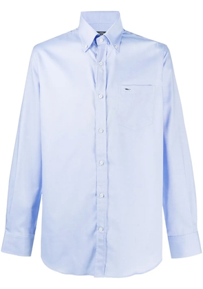 Paul & Shark long-sleeved patch pocket shirt - Blue