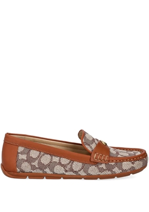 Coach leather loafers - Brown