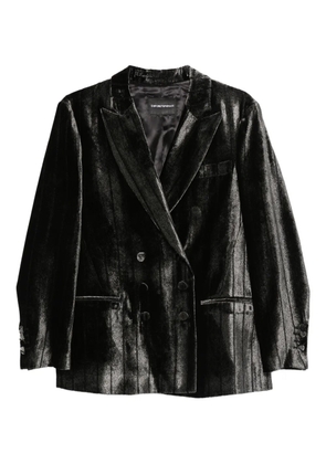 Emporio Armani double-breasted jacket - Black