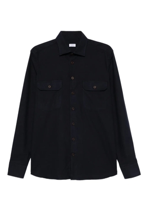 BORRIELLO NAPOLI double-pocket cotton shirt - Blue