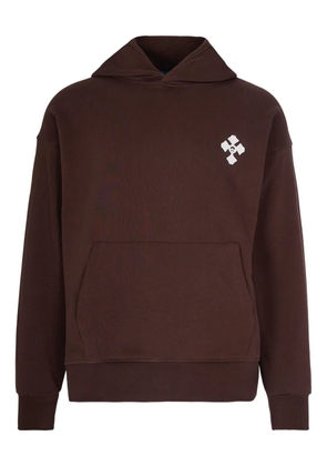 BARROW logo-print hoodie - Brown