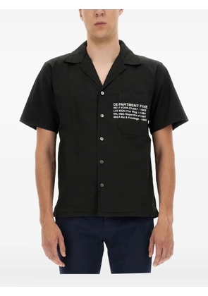 Department 5 pocket button shirt - Black