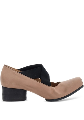 Uma Wang square toe strap ballet flats - Neutrals