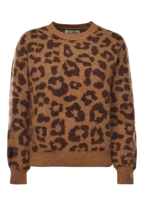 MC2 Saint Barth leopard-print sweater - Brown