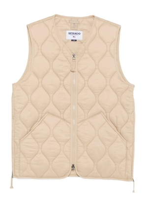 Sebago quilted diamond-pattern vest - Neutrals