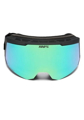 100% Eyewear Snowcraft S mirrored ski goggles - Black