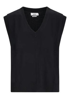 NOTSHY Elsie v-neck wool top - Black