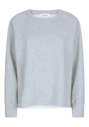 DONDUP raw-hem crew-neck sweatshirt - Grey