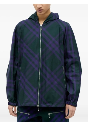 Burberry hooded plaid jacket - Green