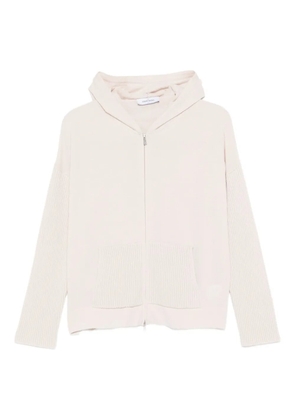 Gran Sasso hooded zip knitwear - Neutrals