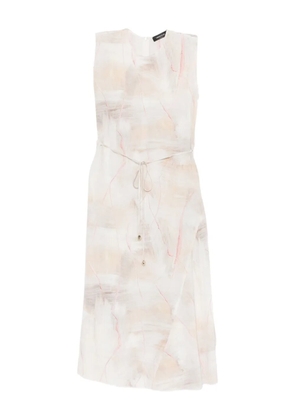 Fabiana Filippi abstract-print sleeveless dress - Neutrals