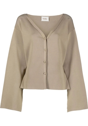 Nanushka wide-sleeves cardigan - Neutrals