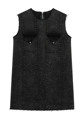 Namacheko seams-details sleeveless mini dress - Black