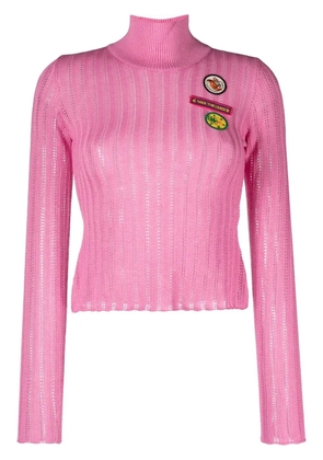 CORMIO Anna badge-embroidered jumper - Pink