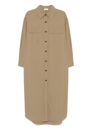 P.A.R.O.S.H. Ninjad maxi dress - Brown