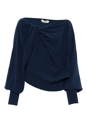 Alberta Ferretti twisted sweater - Blue