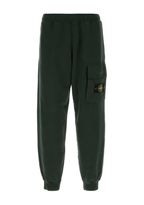 Stone Island pocketed cotton track pants - Green