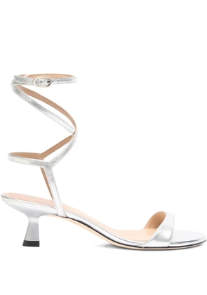 Stuart Weitzman wrap ankle-strap sandals - Silver