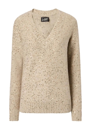 MC2 Saint Barth v-neck sweater - Brown