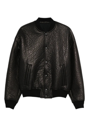 Salvatore Santoro leather bomber jacket - Black
