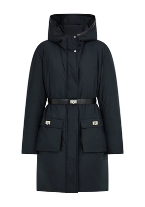 Ferragamo hooded belted parka - Black