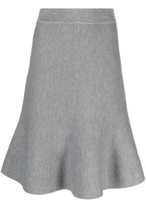 Fabiana Filippi virgin wool midi skirt - Grey
