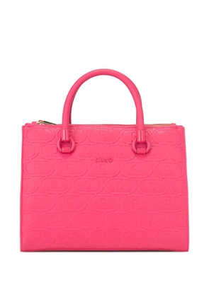 LIU JO logo-embossed tote bag - Pink