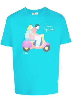 MC2 Saint Barth Vespa Friend cotton T-shirt - Blue