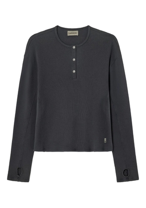 Carrera button lis henley sweater - Grey