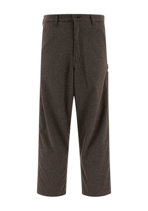 Orslow houndstooth hammer-loop trousers - Brown