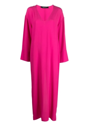 Federica Tosi long V-neck dress - Pink