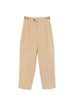 nicholson & nicholson Karl pleated trousers - Neutrals