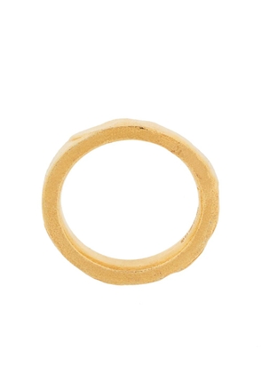 Alighieri metallic-tone band ring - Gold
