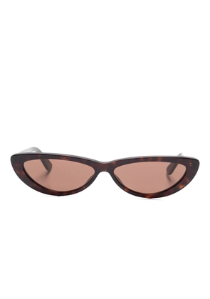 Alexander McQueen Eyewear cat-eye sunglasses - Brown