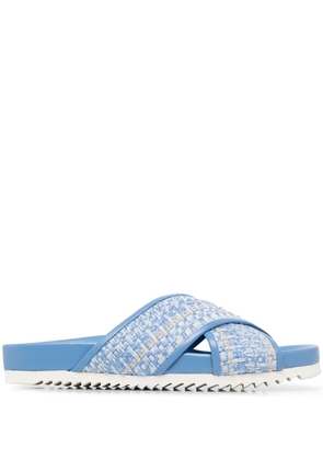 Madison.Maison crossover strap sandals - Blue