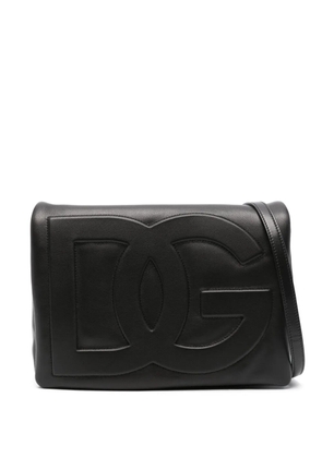 Dolce & Gabbana DG leather clutch bag - Black