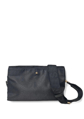 Borbonese textured shoulder bag - Black