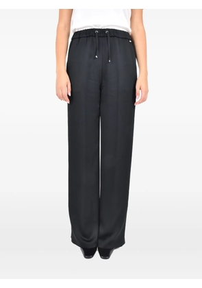 Herno drawstring straight-leg trousers - Black
