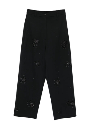 Cordera beaded-embellishment trousers - Black