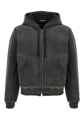 Auralee drawstring hoodie - Grey