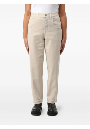 Eleventy high-waisted patch-pocket trousers - Neutrals