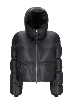 Add detachable-hood down jacket - Black