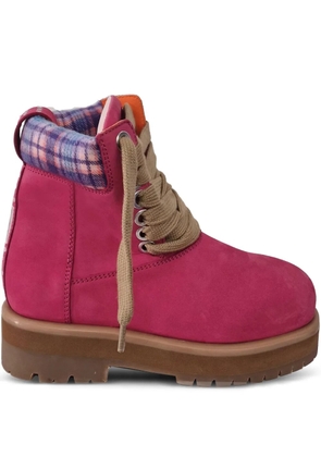 PDF check trim boots - Pink