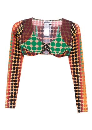 Jean Paul Gaultier polka dot top - Orange