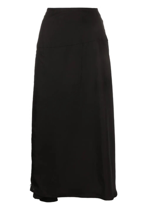 Jil Sander off-centre zip-fastening midi skirt - Black